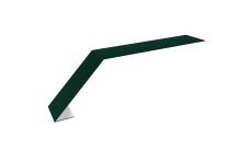 Планка карнизная для мягкой кровли 100х60 Grand Line 0,45 Drap RAL 6005 зеленый мох (2м)