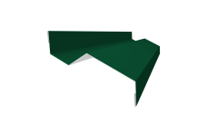 Планка примыкания внакладку 25х17х35х17 Grand Line 0,45 Drap RAL 6005 зеленый мох (2м)