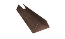 Планка стыковочная составная нижняя Экобрус Grand Line 0,45 Print Elite Antique Wood TwinColor (2м)