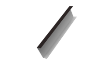 Декоративная накладка на столб универсальная 62х55 для забора жалюзи Grand Line 0,5 PurPro Matt 275 RAL 9005 черный (1,8м)