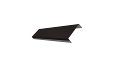 Ламель обратная 100 забора жалюзи Texas Grand Line 0,5 PurPro Matt 275 RAL 9005 черный