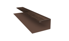 Планка П-образная Экобрус Grand Line 0,45 Print Elite Antique Wood TwinColor (3м)