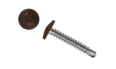 Саморез ПШС 4,2х19 (1000шт) шлиц PH2 RAL 8017