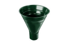 Воронка водосборная большая GL PU 250/90 мм RAL 6005 зеленый мох