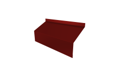 Ламель забора жалюзи Milan/Milan new стартовая/финишная для калиток и ворот Grand Line 0,5 Satin RAL 3011 коричнево-красный