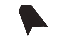 Планка карнизная 100х65 Grand Line 0,45 Drap ST RAL 9005 черный (2м)