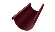 Желоб полукруглый Grand Line PE 125 мм 3 м RAL 3005 красное вино