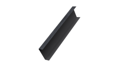 Декоративная накладка на столб универсальная 60х60 для забора жалюзи 0,45 Print Premium Grey Wood TwinColor (1,8м)