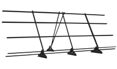 Ограждение кровельное со снегозадержателем на фальц Grand Line 1,2х3м RAL 9005