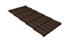 Профиль волновой "Квинта Юг" 0,45 Drap RAL 8017 шоколад
