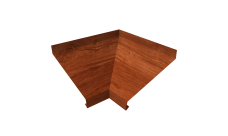 Угол отлива внутренний 150 Grand Line 0,45 Print Elite с пленкой Rowan TwinColor