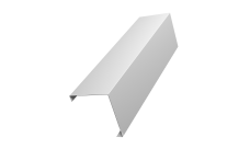 Декоративная накладка на столб универсальная угловая 80х80 для забора жалюзи 0,5 Satin RAL 9003 сигнальный белый (2м)