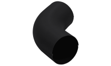 Колено 60 град GL PU Matt 90 мм RAL 9005 черный