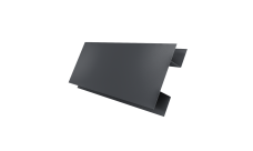 Планка H-образная Блок-Хаус new Grand Line 0,4 PE-Double с пленкой RAL 7024 мокрый асфальт (2м)