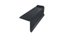 Планка торцевая сегментная 20мм Grand Line Правая 0,5 Rooftop Бархат RAL 7024 мокрый асфальт