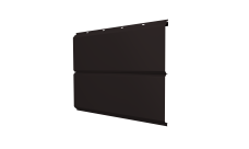 Софит ЭкоБрус new Grand Line без перфорации 0,5 Satin с пленкой RAL 9005 черный