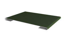 Планка стыковочная 0,5 Satin Matt TX RAL 6020 хромовая зелень (3м)