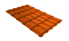 Профиль волновой "Квадро профи (Верховье)" ("Quadro Profi") v01 0,45 PE RAL 2004 оранжевый