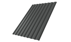 Профнастил С20A Grand Line 0,5 Satin Matt RAL 7016 антрацитово-серый