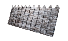 Профнастил С8A v01 фигурный 0,45 Print Elite Fine Stone TwinColor