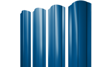 Штакетник Круглый фигурный Grand Line 0,45 PE RAL 5005 сигнальный синий