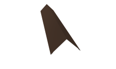 Угол внешний 110х110 Grand Line 0,45 ПЭ двухсторонний с пленкой RAL 8017 шоколад (2м)