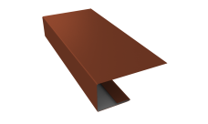 J-Профиль 18мм Grand Line 0,45 Drap TX RAL 8004 терракота (3м)