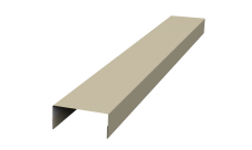 Ламель лицевая стартовая/финишная забора жалюзи Texas 55мм для калиток и ворот (с заполнением ламелями 125) 0,45 Drap TX RAL 1015 светлая слоновая кость