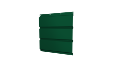 Софит металлический Grand Line без перфорации 0,45 Drap ST с пленкой RAL 6005 зеленый мох