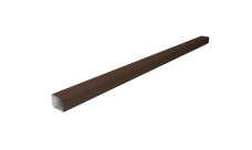 Труба гофрированная Vortex Lite 76х102х2000мм PE RAL 8017 шоколад