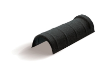 Конек полукруглый одинарный для композитной черепицы Metrotile серый (0,41м)