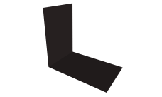 Планка снегозадержания усиливающая 0,5 PurPro Matt 275 RAL 9005 черный (2м)