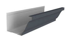 Желоб прямоугольный Vortex Lite Matt 130мм 3м RAL 7024 мокрый асфальт