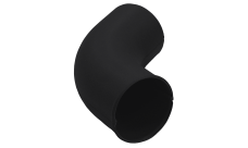 Колено стока Grand Line PU матовый 90 мм RAL 9005 черный