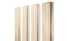 Штакетник Прямоугольный с прямым резом Grand Line 0,5 Satin RAL 1015 светлая слоновая кость