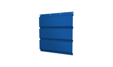 Софит металлический Grand Line без перфорации 0,5 Satin с пленкой RAL 5005 сигнальный синий