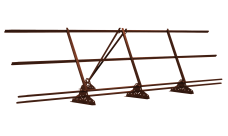 Ограждение кровельное со снегозадержателем на фальц GL 0,9х3 RAL 8004