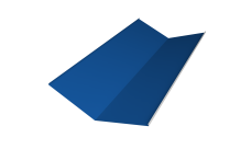 Планка ендовы нижней 300х300 0,4 PE с пленкой RAL 5005 сигнальный синий (3м)