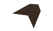 Планка карнизная широкая 100х85 Grand Line 0,5 Rooftop Бархат RAL 8017 шоколад (2м)