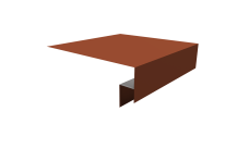 Планка околооконная сложная Блок-Хаус новый 200х50х27 Grand Line 0,5 Сатин матовый ТХ RAL 8004 терракота (3м)