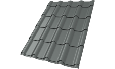 Профиль волновой "Камея" ("Kamea") 0,45 ПЭ RAL 7005 мышино-серый