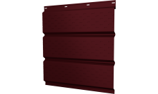 Софит металлический Классик v01 Grand Line полная перфорация 0,45 PE-Double с пленкой RAL 3005 красное вино