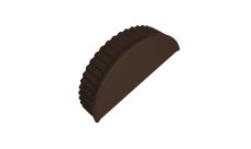 Заглушка торцевая 0,45 PE RAL 8017 шоколад