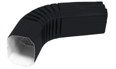 Колено прямоугольное Vortex RAL 7024