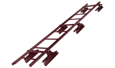 Лестница кровельная для фальца RAL 3005 (3м)