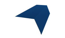 Планка карнизная широкая 100х85 Grand Line 0,45 PE lite с пленкой RAL 5005 сигнальный синий (2м)