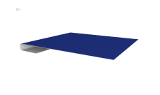 Планка завершающая Grand Line 0,45 PE с пленкой RAL 5002 ультрамариново-синий (2м)