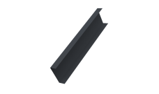 Декоративная накладка на столб универсальная 60х60 для забора жалюзи 0,5 Atlas X RAL 7024 мокрый асфальт (3м)