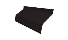 Ламель забора жалюзи Milan new gofr 0,45 Drap TX с пленкой RAL 9005 черный