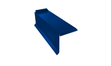 Планка торцевая сегментная 30мм Grand Line Левая 0,45 PE с пленкой RAL 5002 ультрамариново-синий